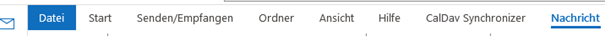 Outlook CalDavSynchronizer AddIn läuft