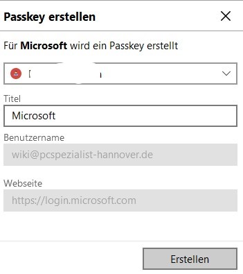 MFA mit Passkey einrichten 5