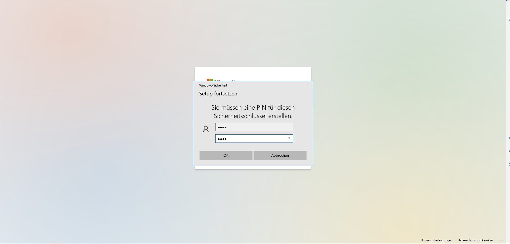 MFA mit Sicherheitsschlüssel einrichten 6