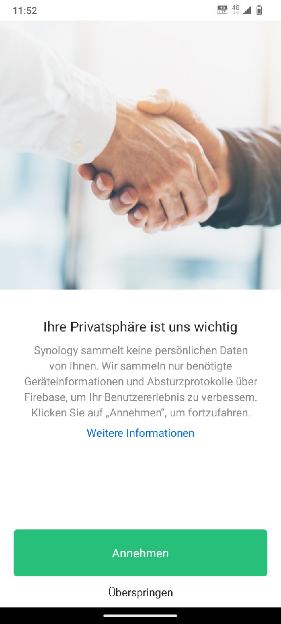 Synology Chat Android Anmeldung 1
