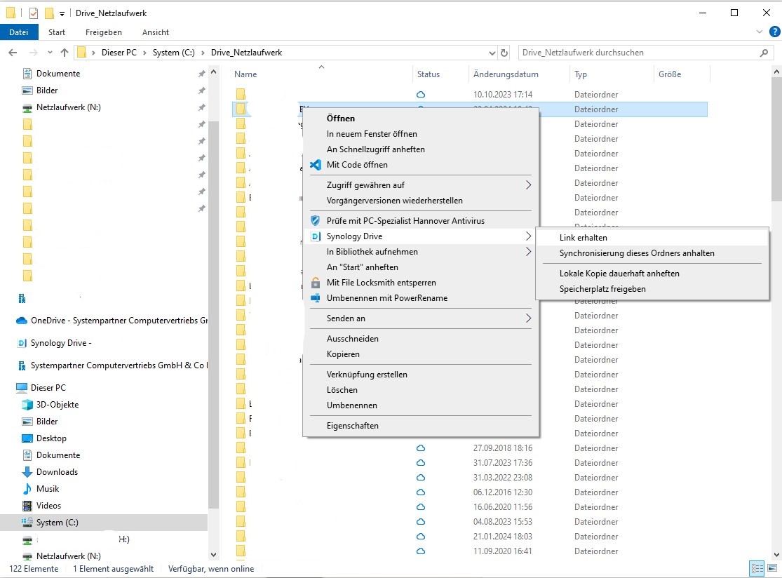Synology Drive Freigabelink 1