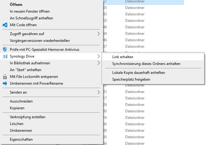 Synology Drive: interne Freigabe 1