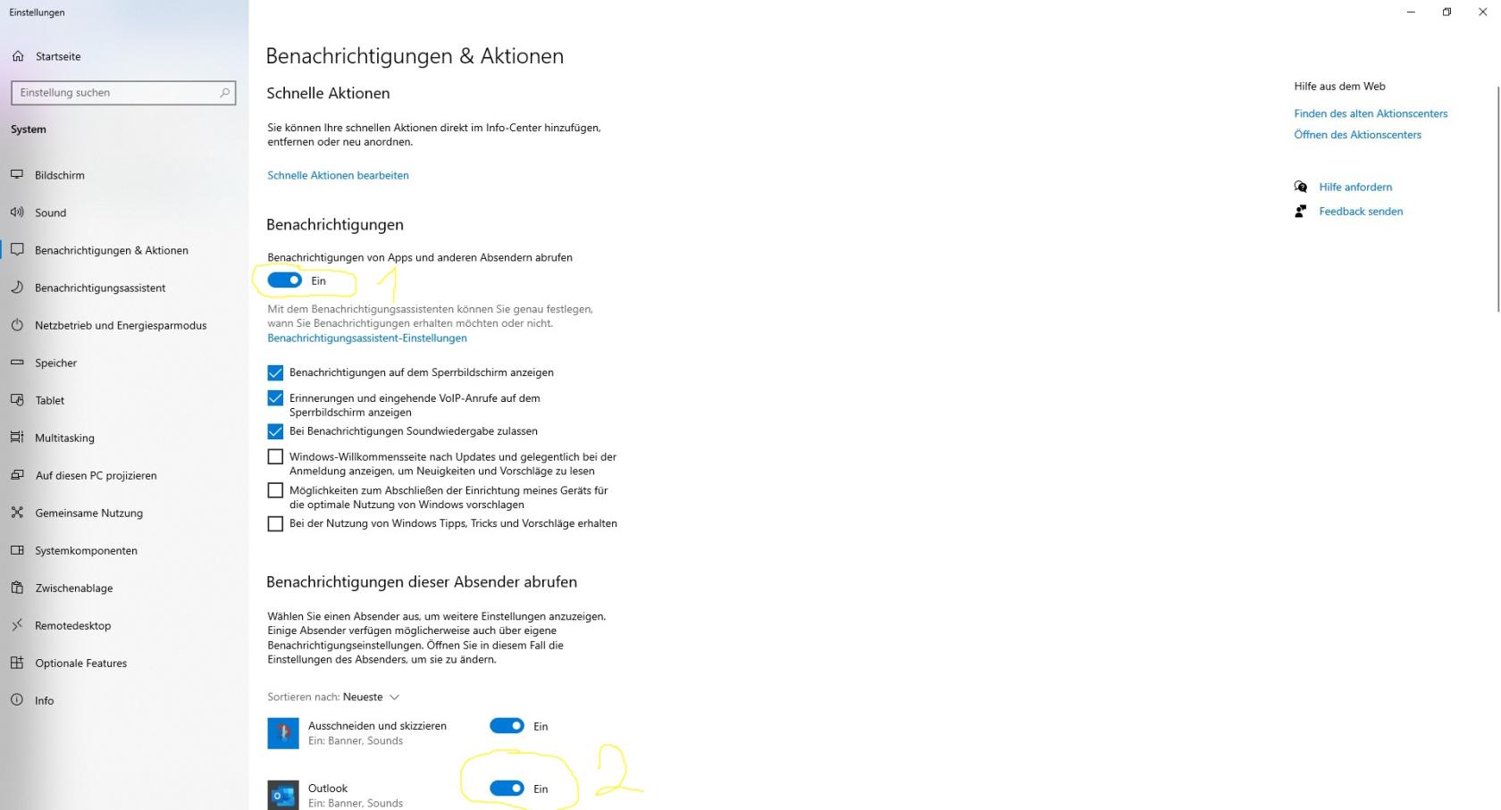 Benachrichtigungscenter 3